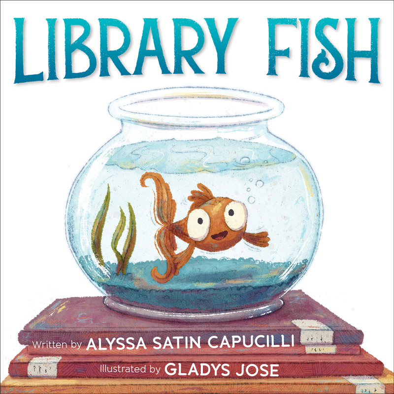 illustrated book cover of a fish in a fish bowl